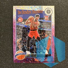 2019-20 Hoops Premium Stock De’Andre Hunter #299 Tribute Purple Disco Prizm RC Hawks